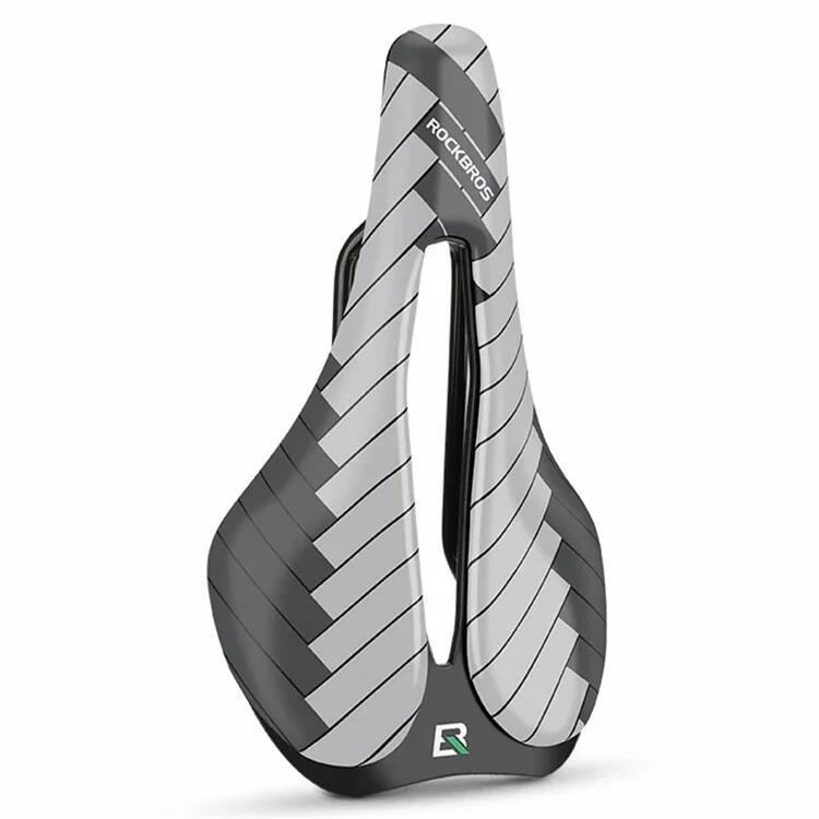 ROCKBROS Sella da bicicletta da strada e mountain bike traspirante in pelle PU