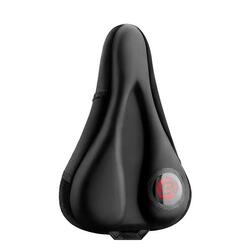 Selle de vélo en silicone rapide à libération rapide - Noir/Rouge