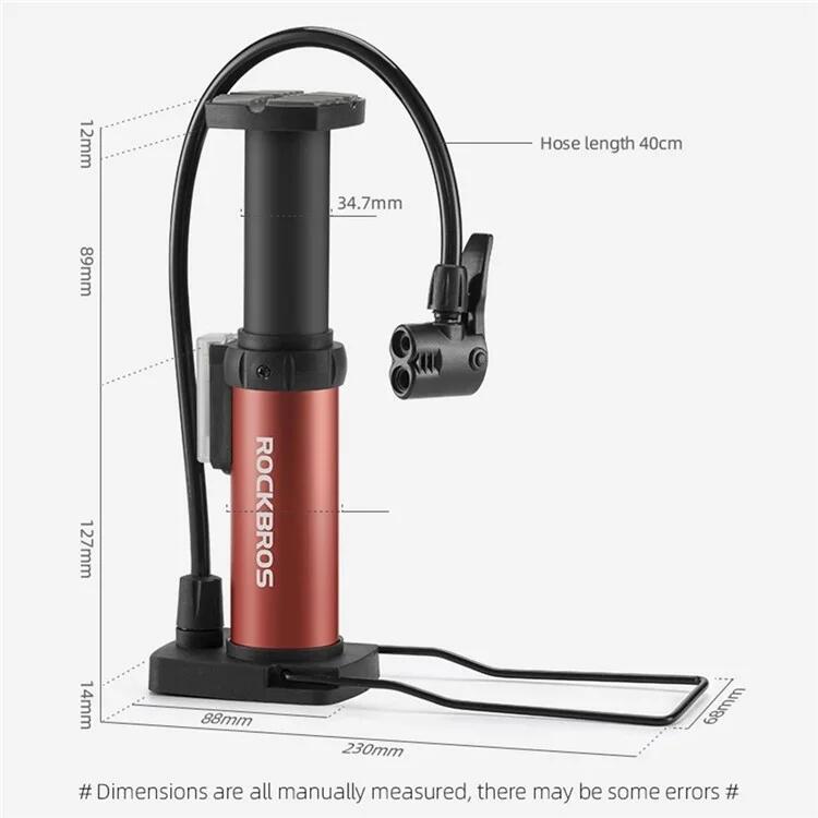 Mini voetpomp hoge druk 100 PSI voor fiets 7/7