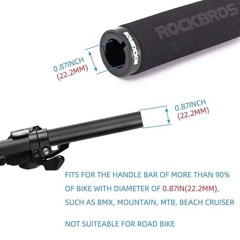 Mâner biciclete de oraș spumă confort, negru