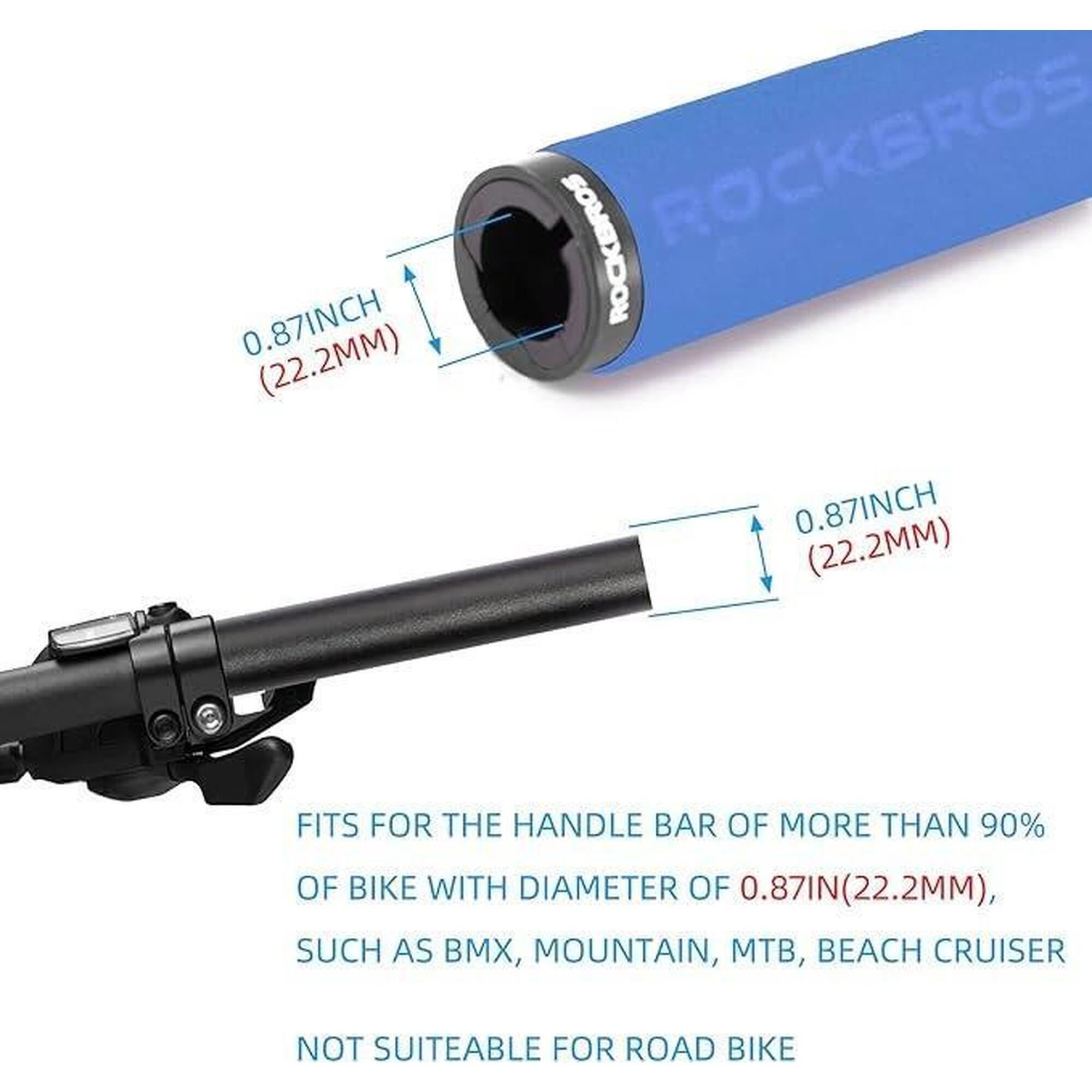 Mâner biciclete confort, aderență Bt1001blbk, albastru și negru