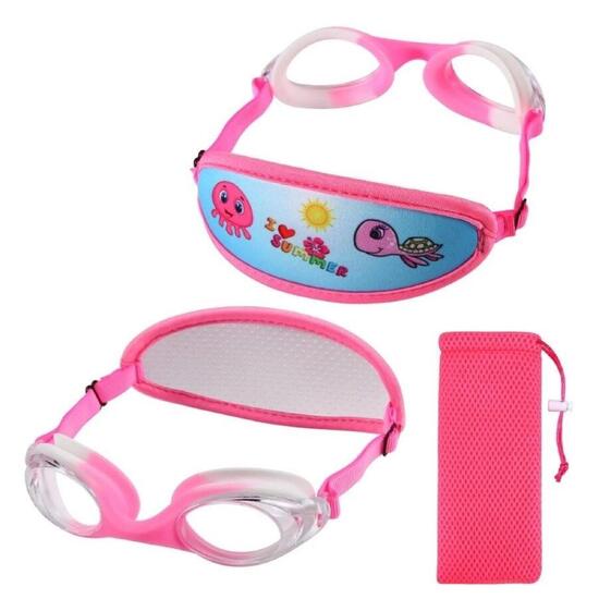 Okulary do pływania na basen z woreczkiem dla dzieci Ruigao Turtle 4-8 lat