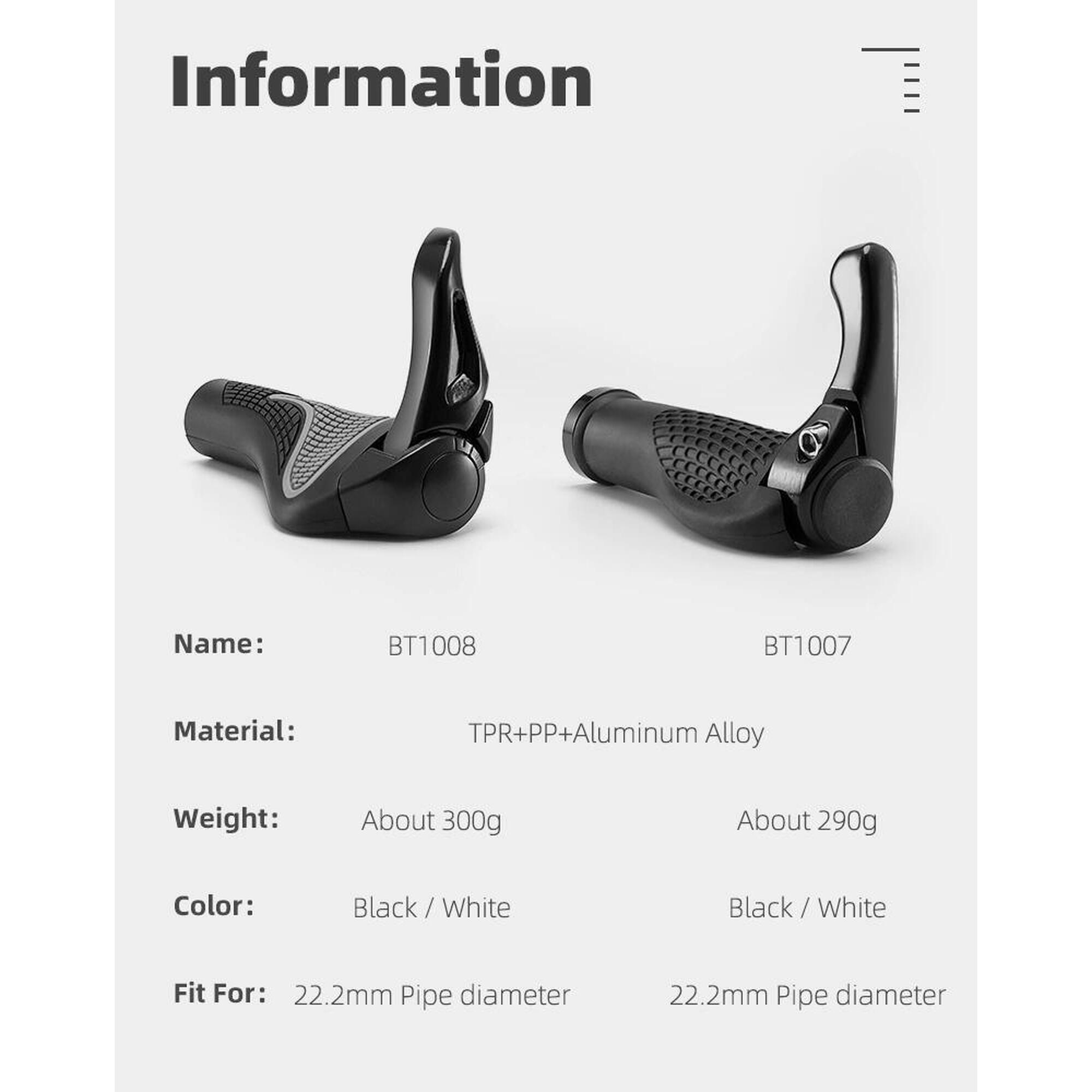 Mâner biciclete de oraș antiderapant instalare rapidă Bt1007b negru