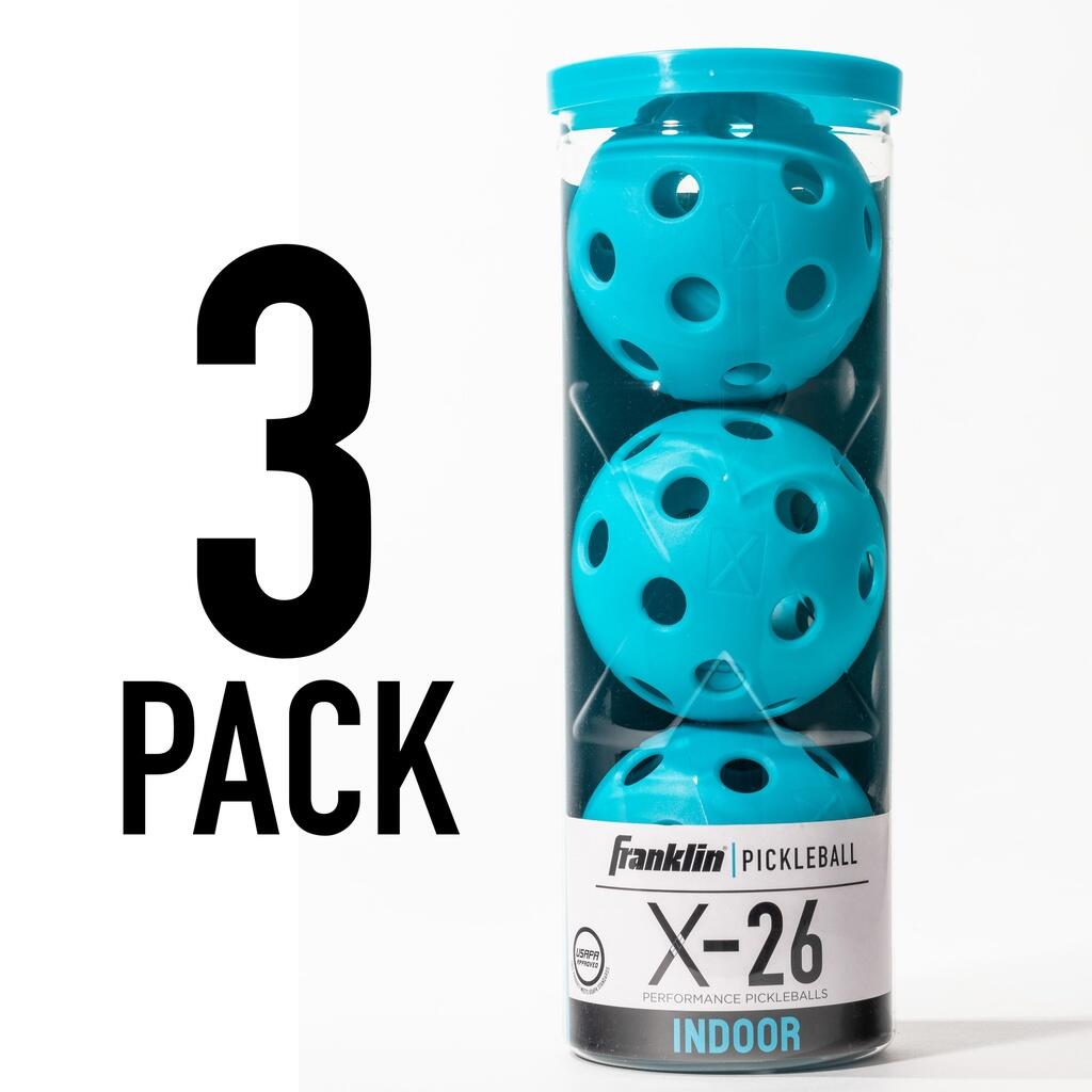 FRANKLIN Franklin X-26 Indoor Pickleball Balls - 3 Pack