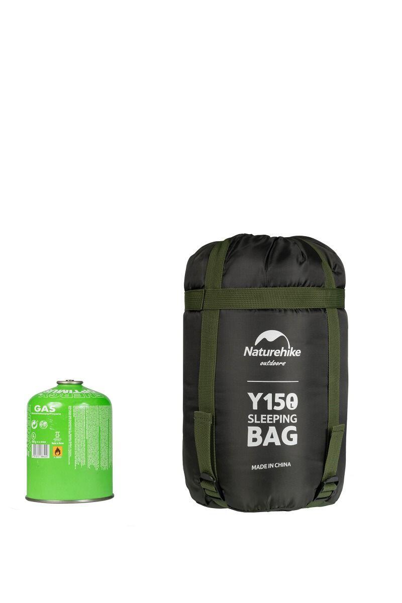 Śpiwór turystyczny Naturehike Y150L NH21MSD08 190x85cm zielony prawy 5/6