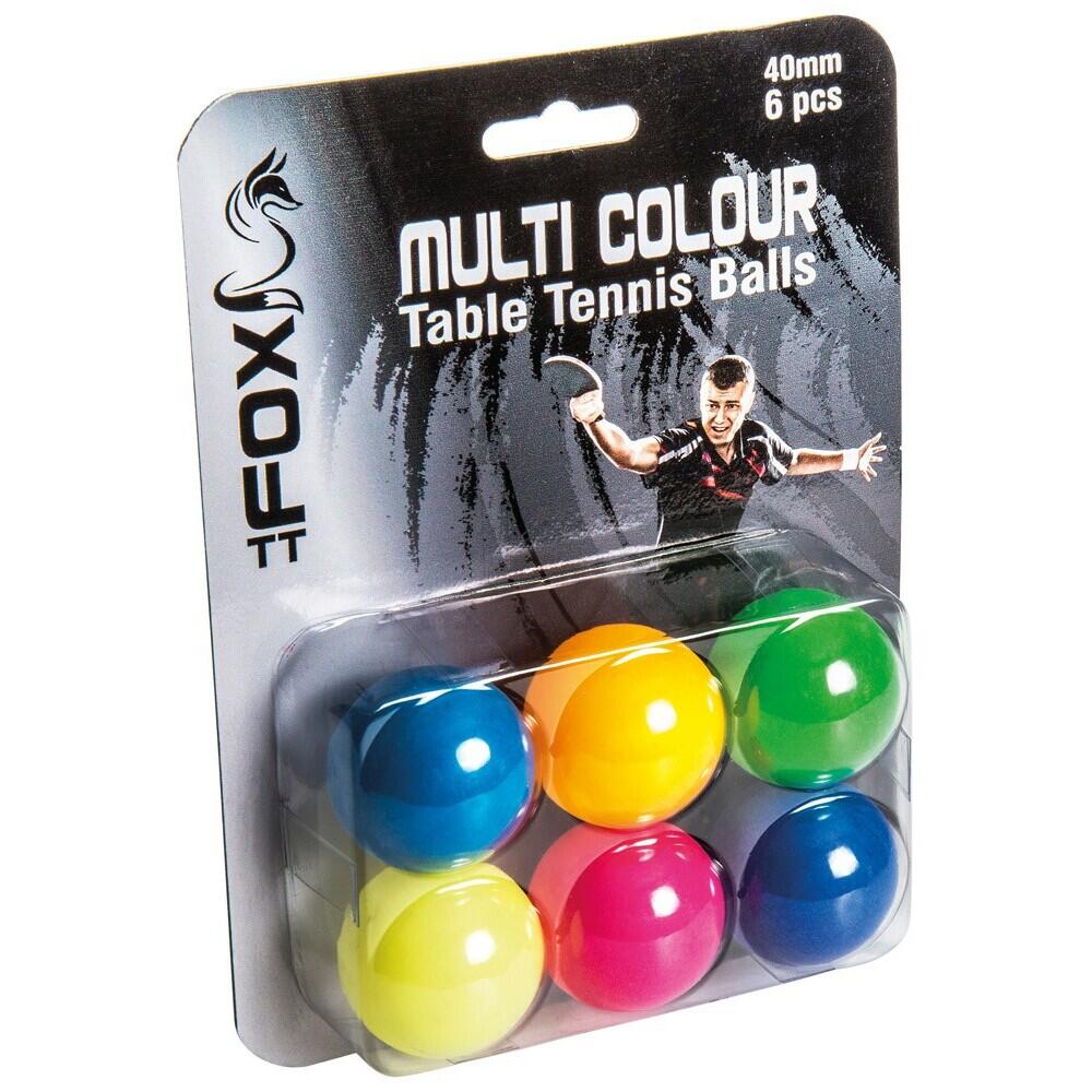 Bunte Tischtennisbälle Fox TT (x6) 1/1
