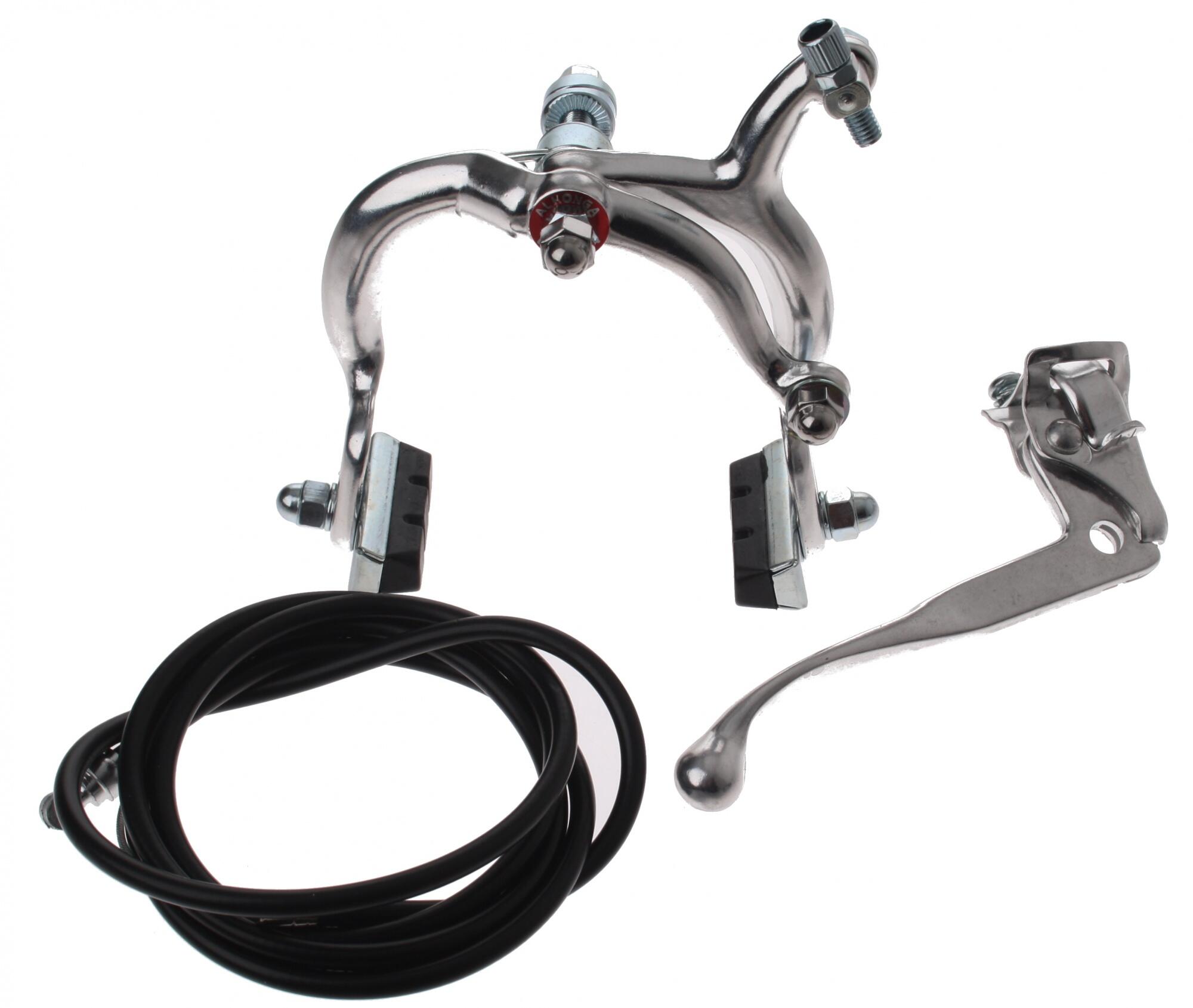Zestaw hamulca tylnego Alhonga aluminium srebrny 2/4