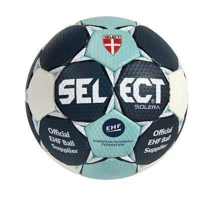 Ballon de handball SELECT Solera Bleu/Turquoise/Blanc Taille 0