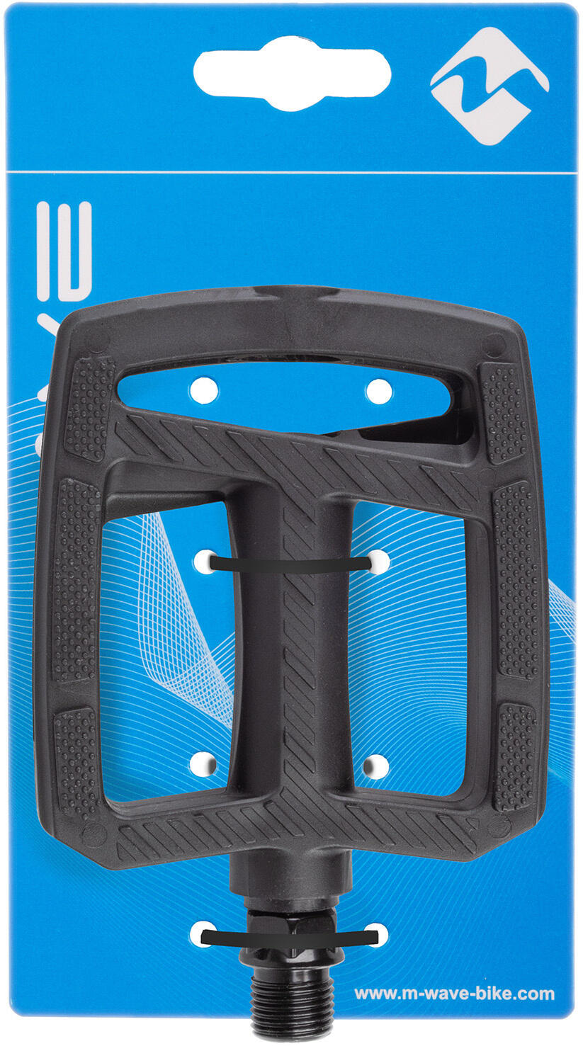 M-Wave Pédales Steady Flat 2 plastique noir 4/5
