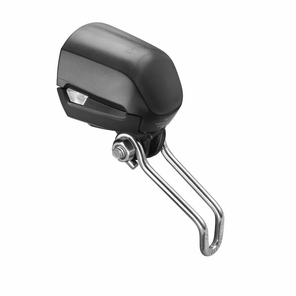 Busch & Muller Fareo Dopp-E farol dianteiro para e-bike preto-prateado 3/4