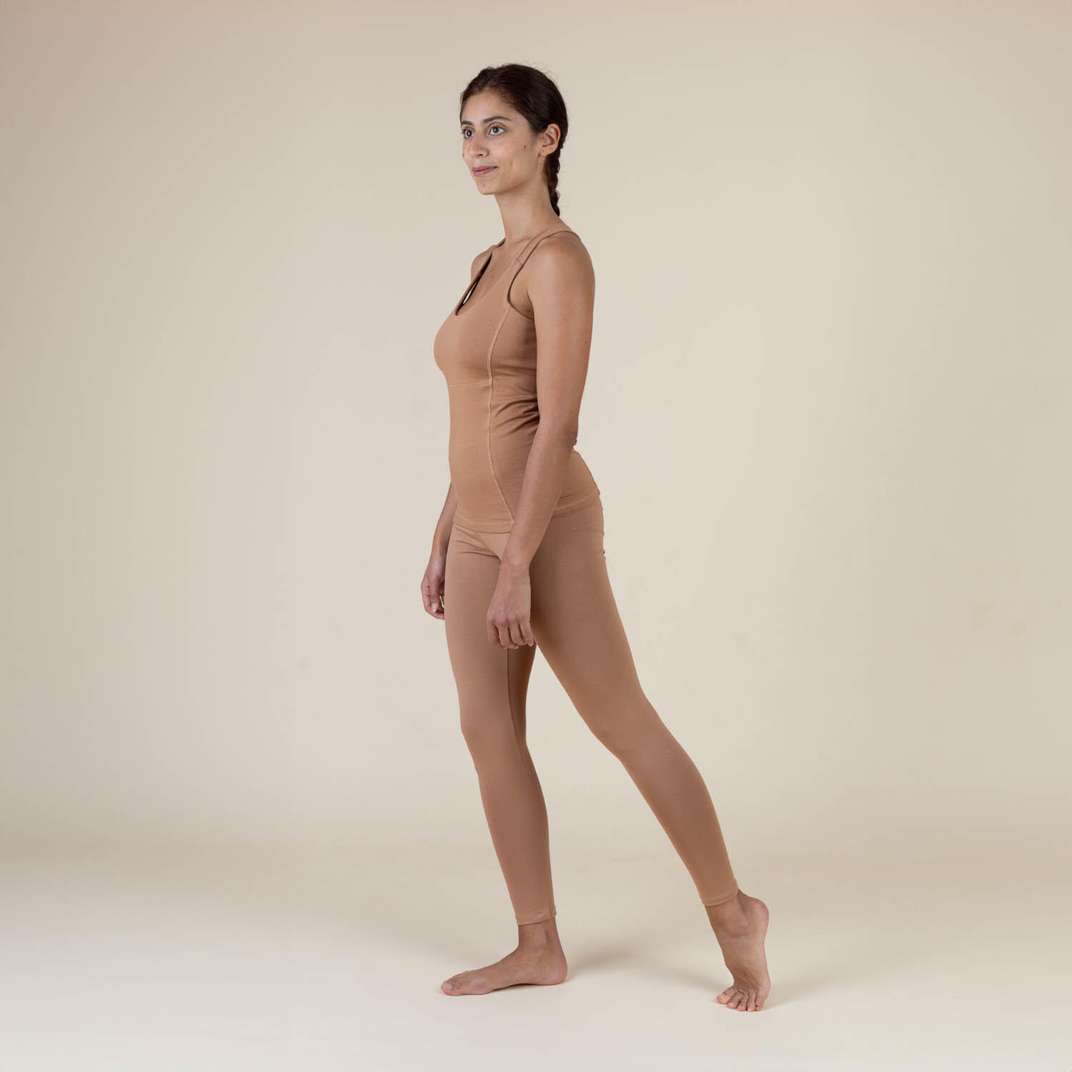 Yamadhi Yoga String Top, Bio-Baumwolle, toffeebraun S 3/6