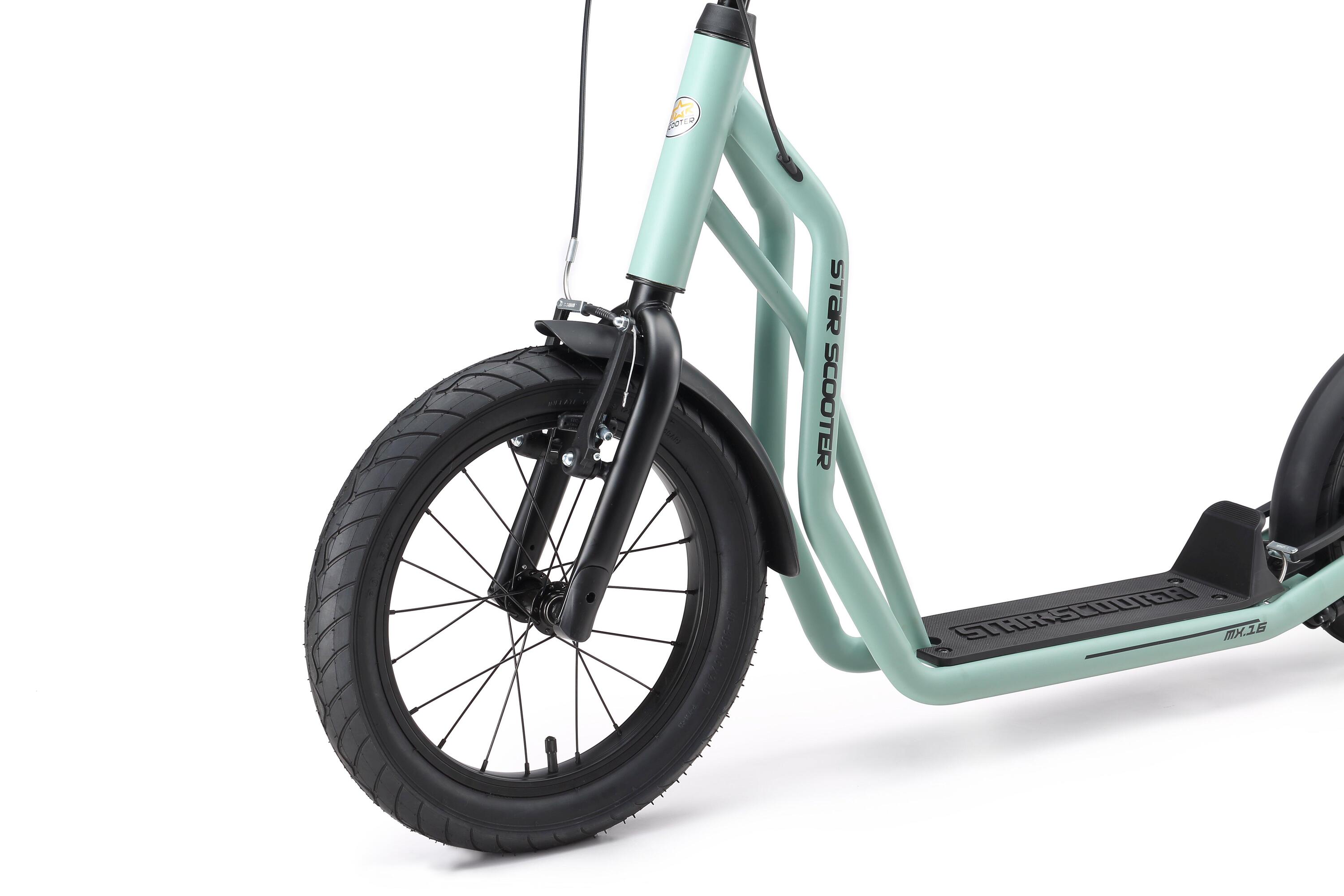 Monopattino con grandi ruote 16", per bambini 8 anni, pneumatici ad aria, Mixed 5/7