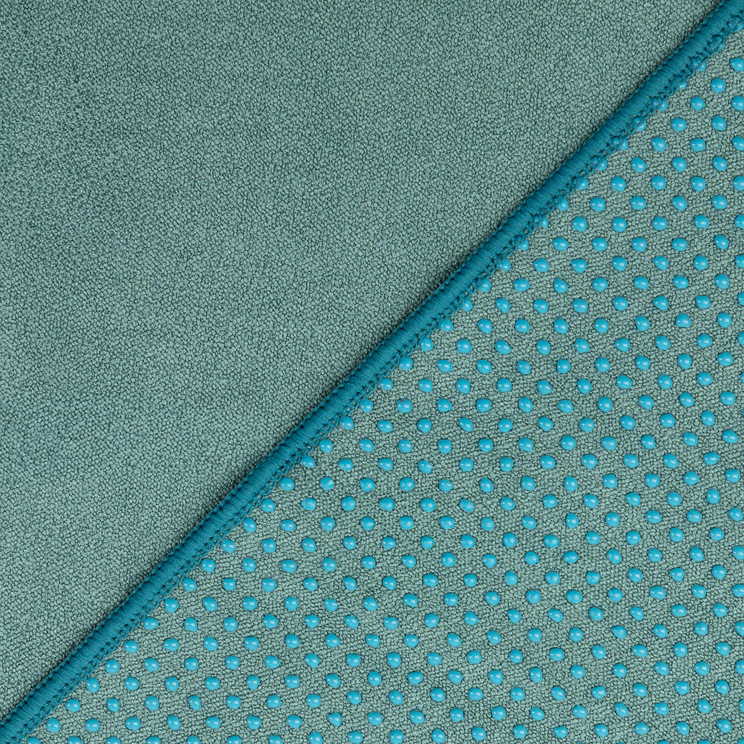 Yogatuch GRIP ² Yoga Towel mit Antirutschnoppen mineral blue 3/4