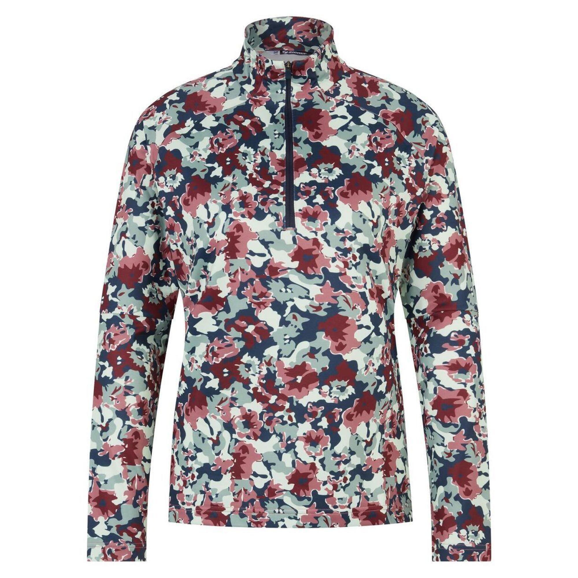 Ziener - Ziener Ziener Pullys Jeane Lady (underlayer)  Femmes Flower Print - Maillot Manches Longues - Multicolore - Decathlon