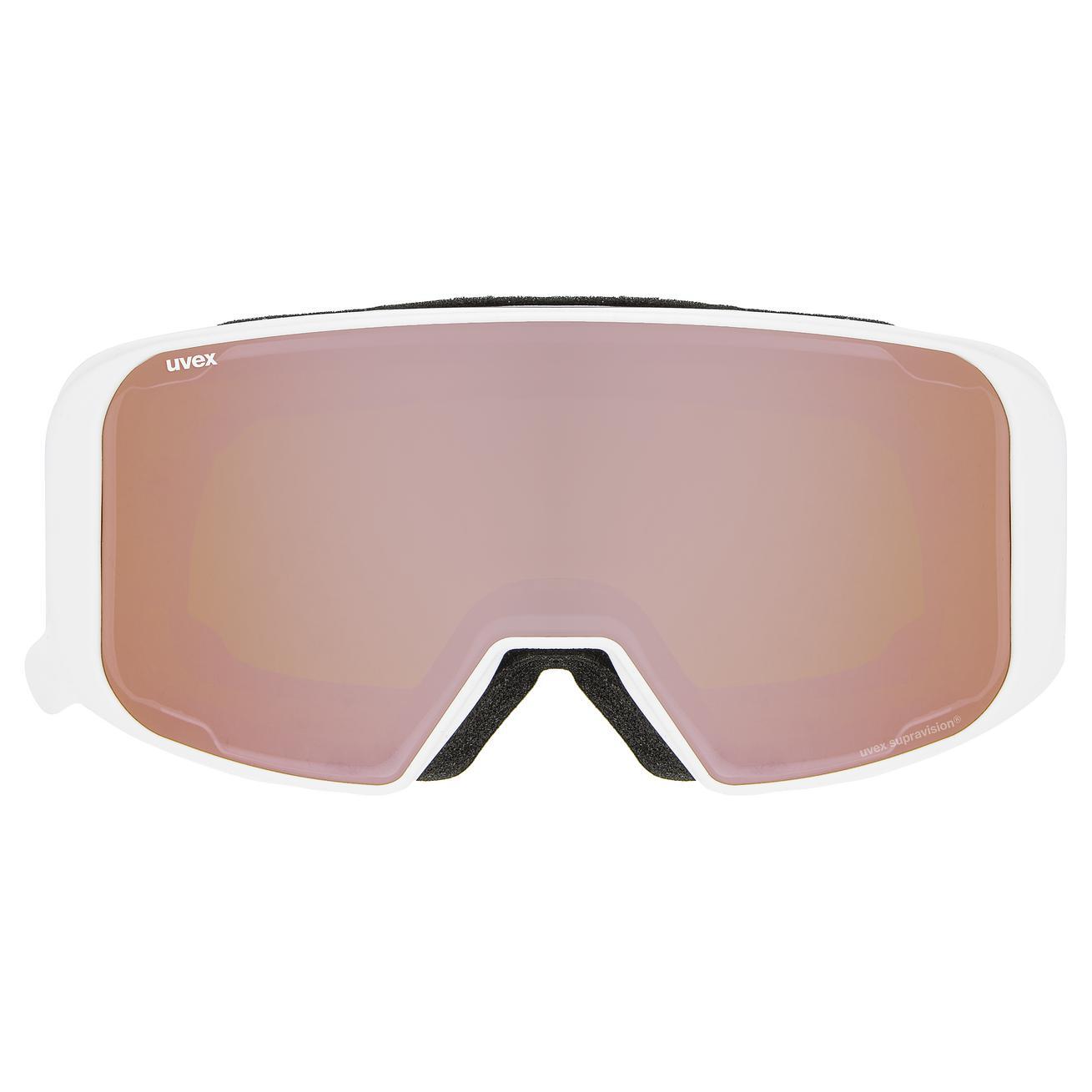 Masque uvex saga TO white dl/FM rose-lgl/clear 2/4