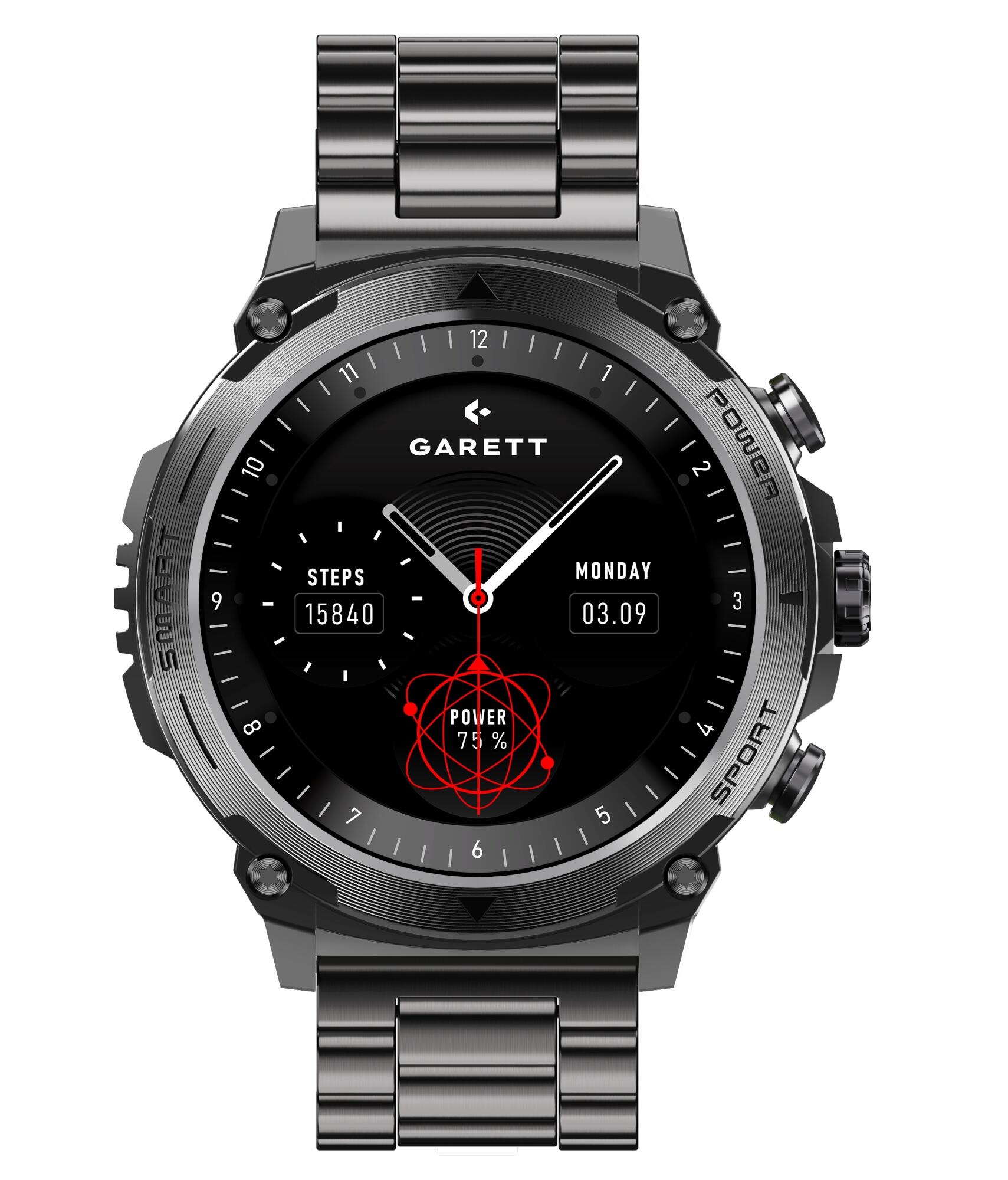 Smartwatch Garett Atom stalowy 3/7