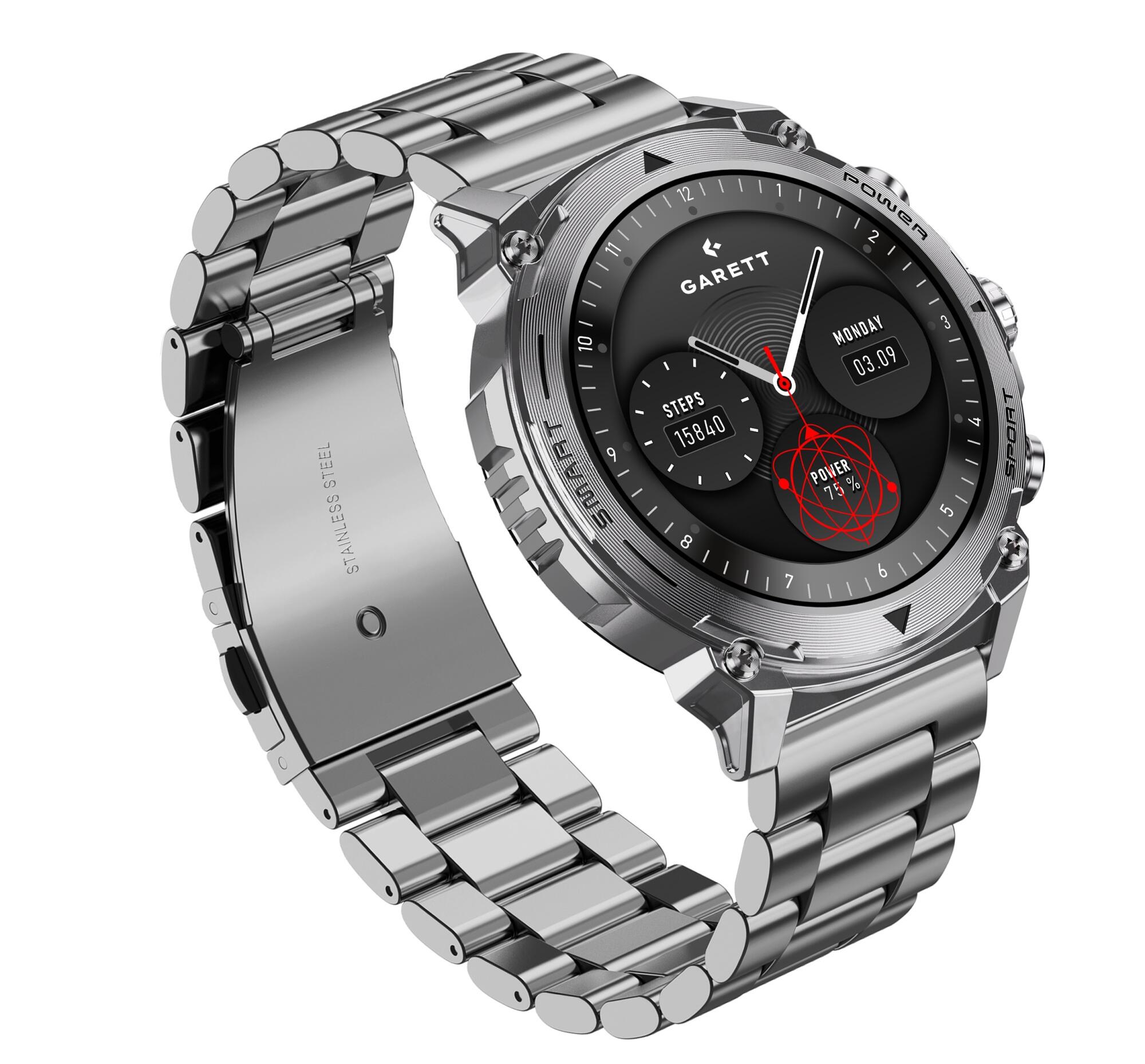 Smartwatch Garett Atom stalowy 2/7