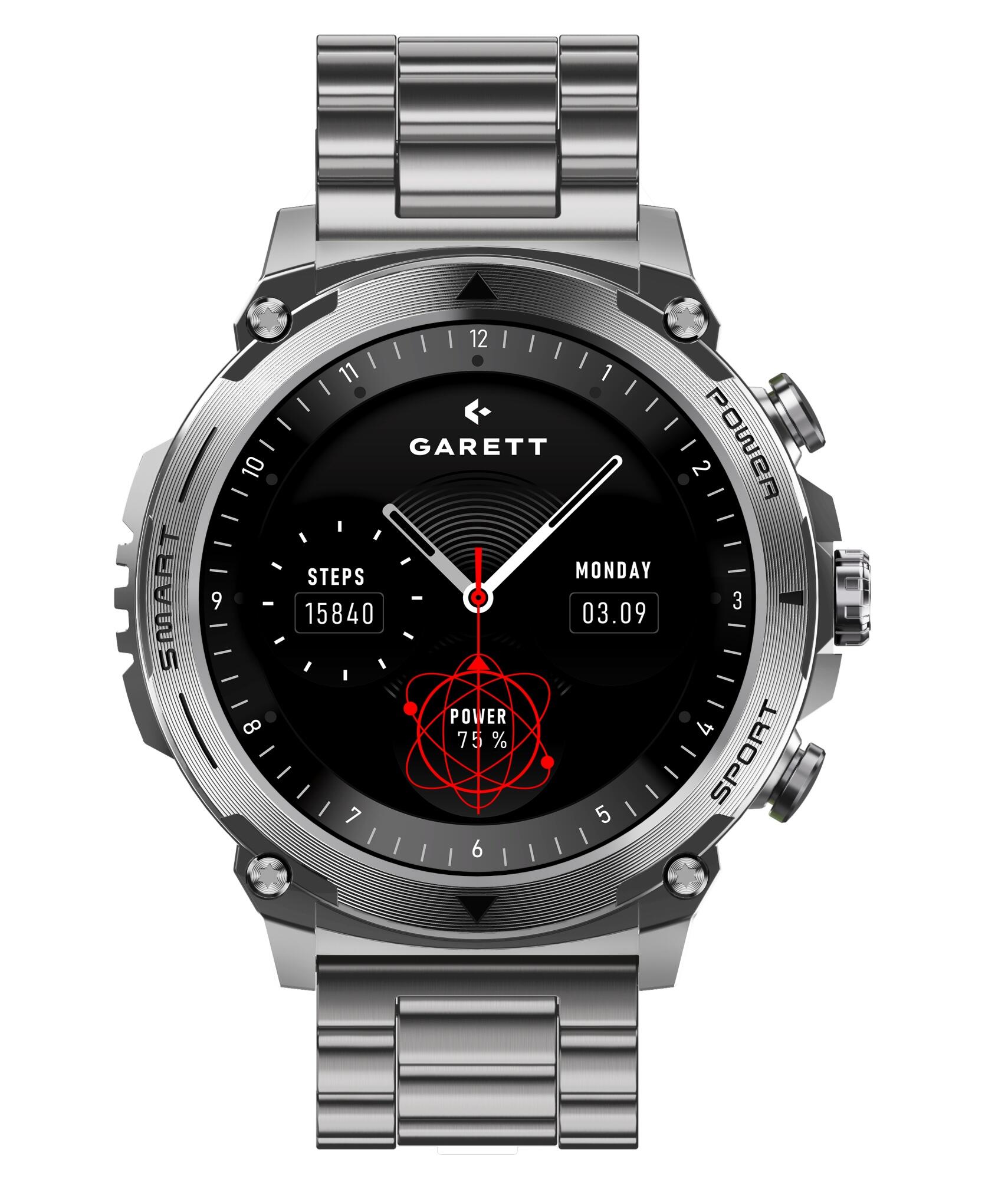 Smartwatch Garett Atom stalowy 3/7