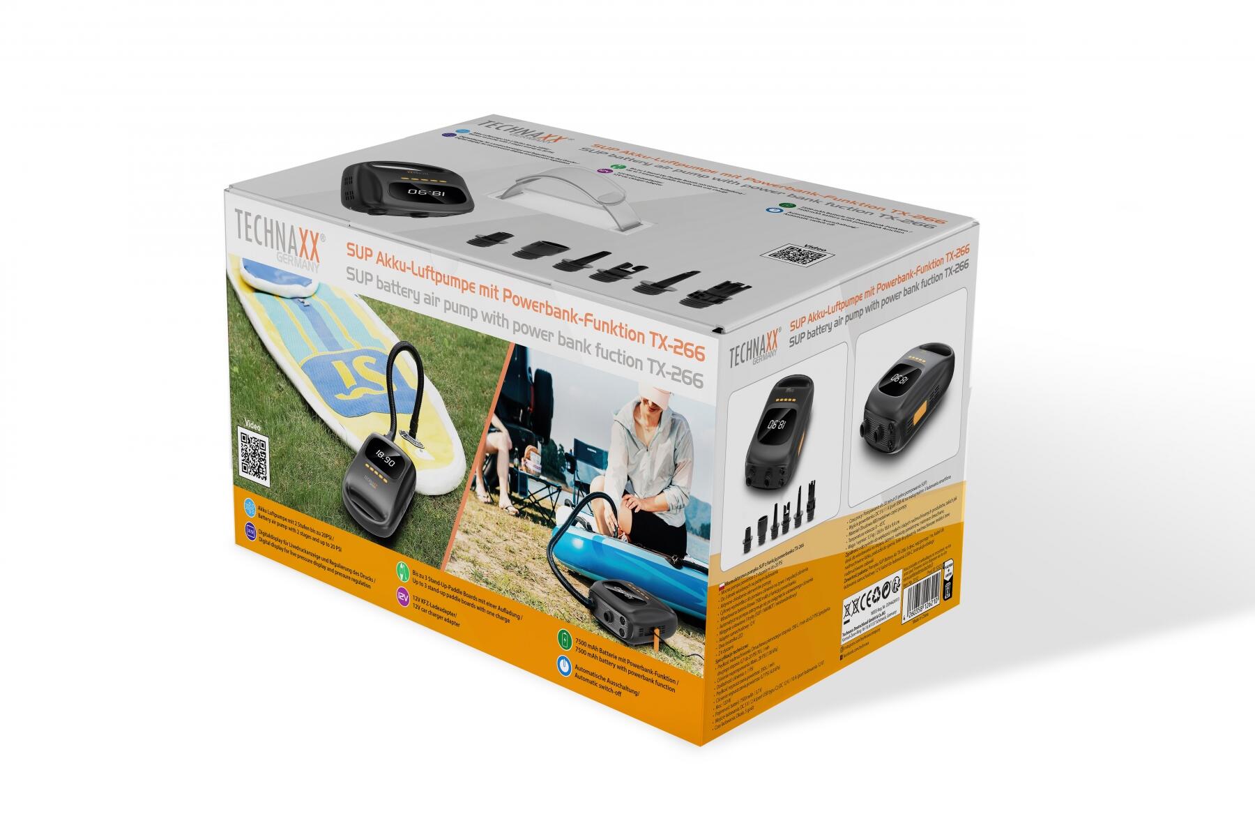 Technaxx SUP-Akku-Luftpumpe mit Powerbank-Funktion TX-266 7/7
