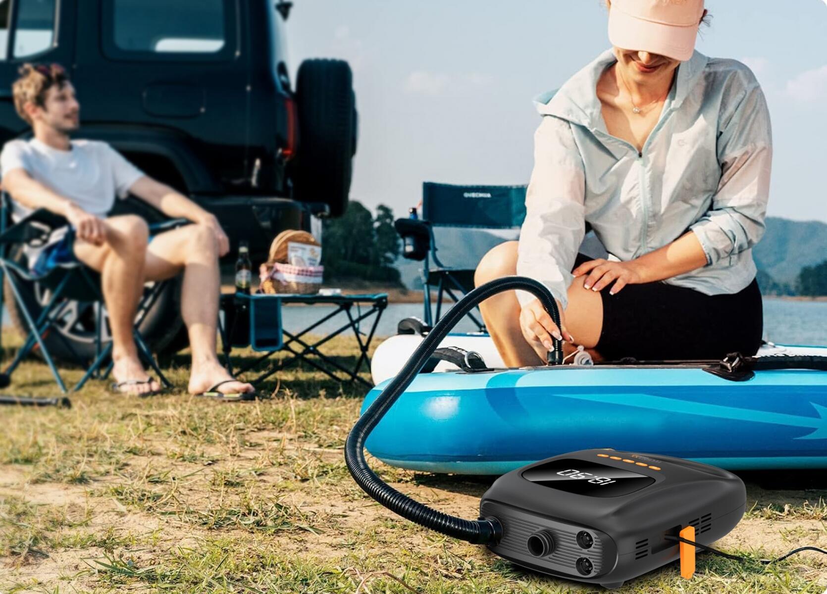 Technaxx SUP-Akku-Luftpumpe mit Powerbank-Funktion TX-266 5/7