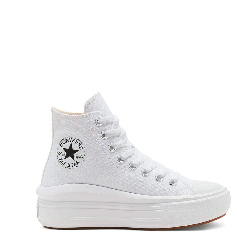 Converse - Baskets Femme Chuck Taylor All Star Move Platform Hi Converse - Chaussures De Sport - Blanc - 37,5 - Decathlon