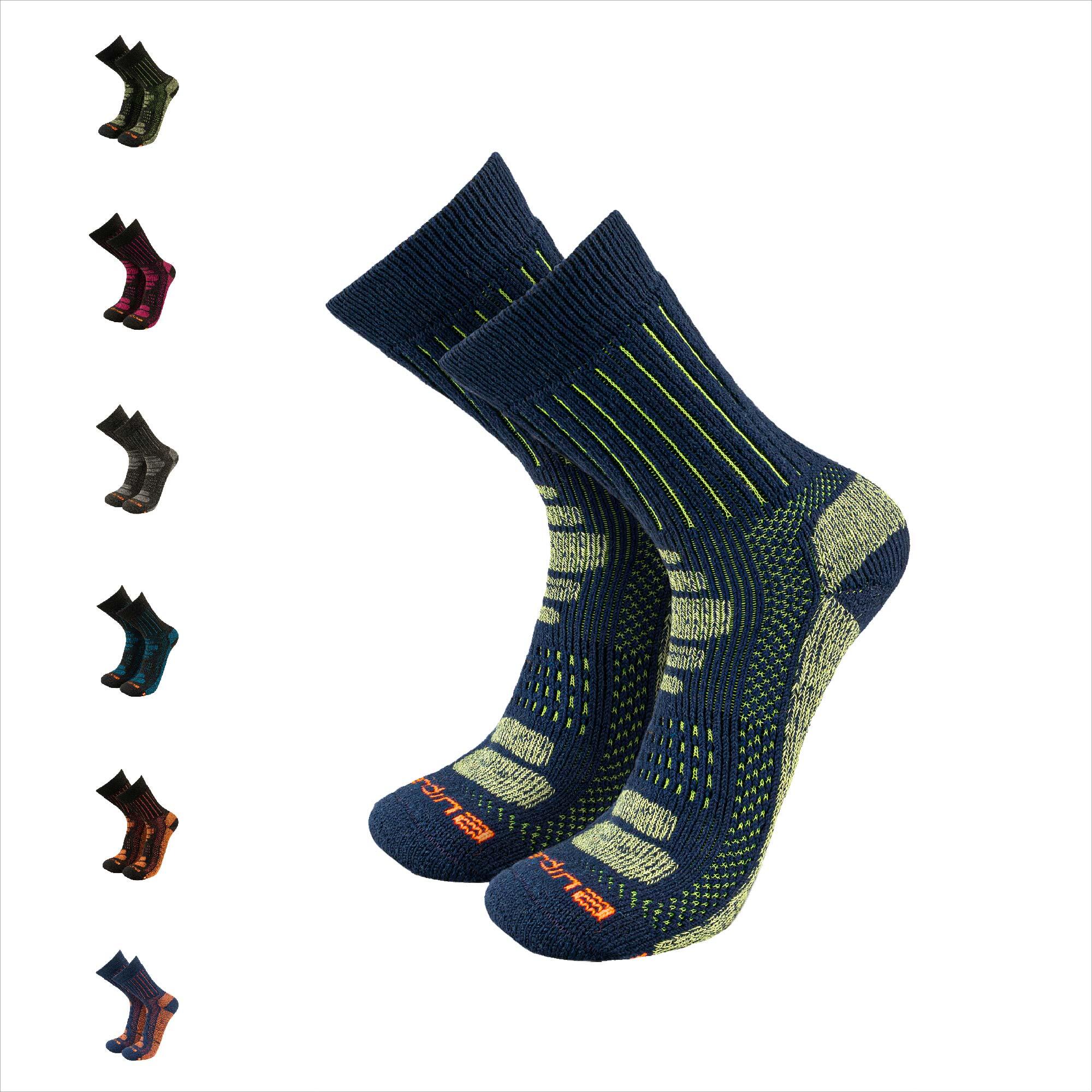 ANDINA OUTDOORS Calze da escursionismo in alpaca merino da alpinismo con imbottitura extra forte