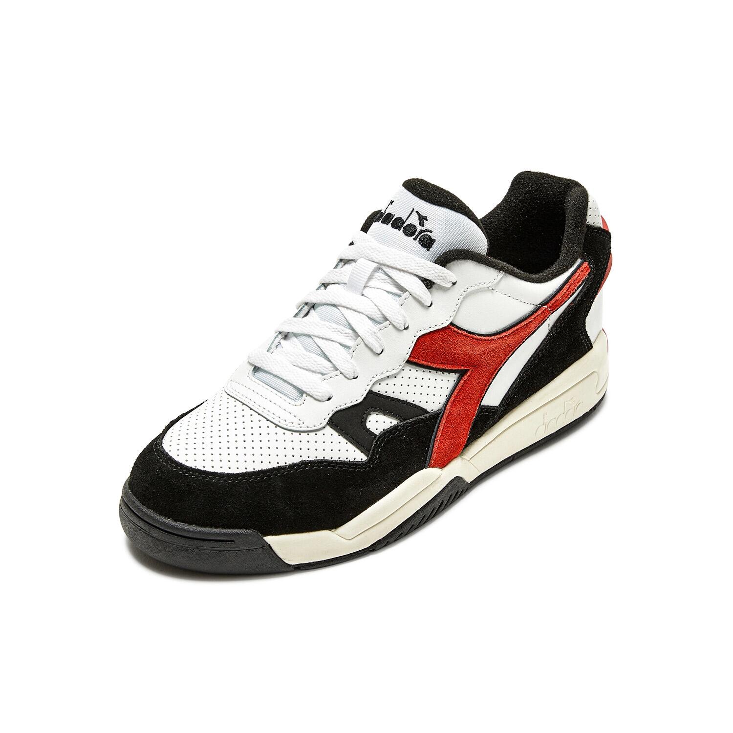 Diadora - Winner sl bco/preto/vermelho 501.179583.C8181 2/6