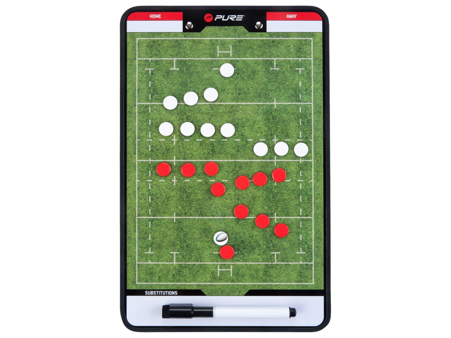 Rugby lavagnetta magnetica cancellabile doppia faccia 3/7