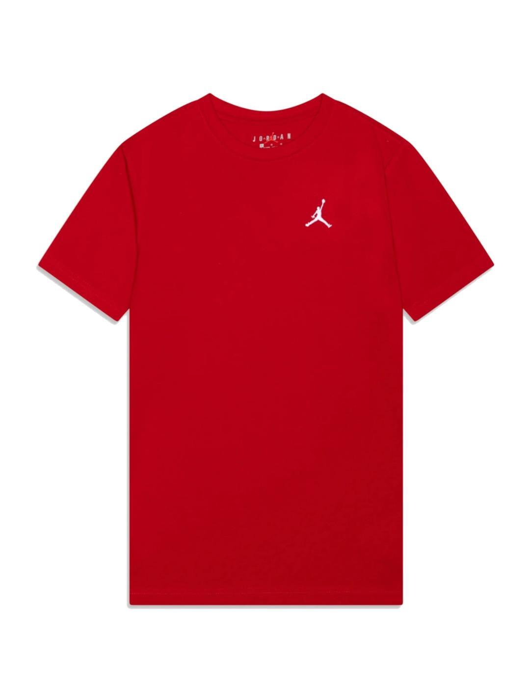 Camiseta Jordan kids Jumpman ar vermelho 3/4