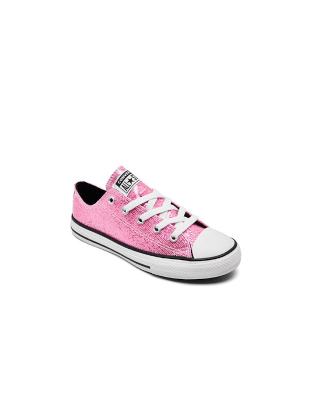 Zapatillas para Niña Converse Glitterjunior Rosa 2/4