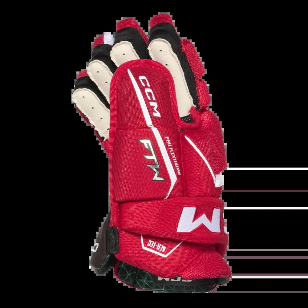 Guantes Rojo/Blanco Mujer CCM Jetspeed FTW 2/4