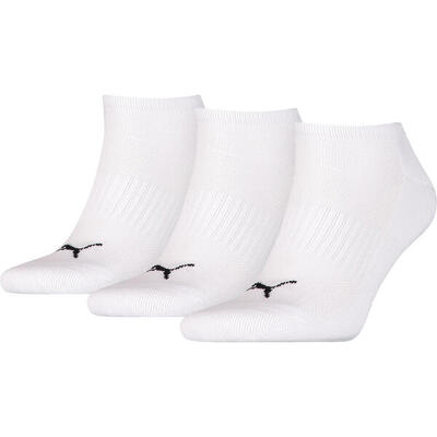 Sokken puma cushioned sneaker trainer 3 pack, zwart, uniseks