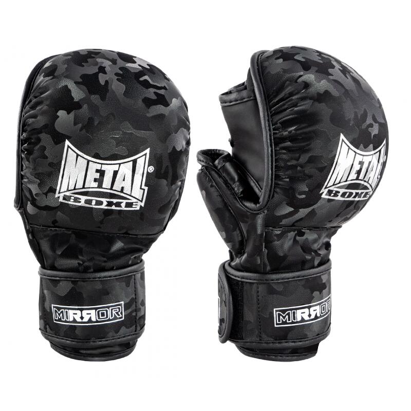 Metal Boxe - Gants De Mma Strike Mirror Metal Boxe - Mitaines De Combat - Noir - 48 Xl - Decathlon