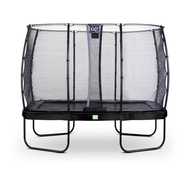 Trampoline EXIT Elegant 214x366cm avec filet de sécurité Economy - noir