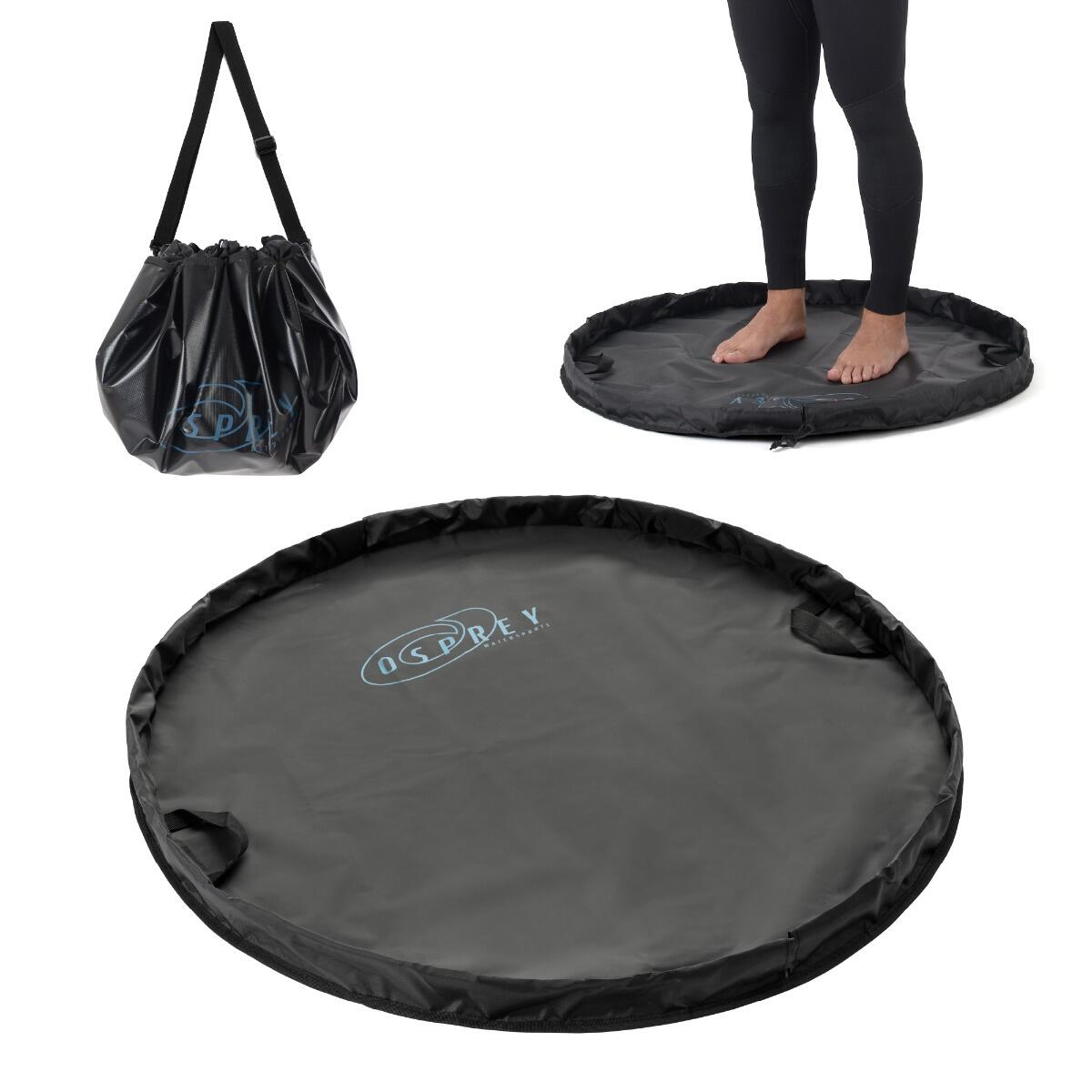 Osprey Wetsuit Changing Mat | Waterproof Outdoor Portable Changing Bag, Black 3/6