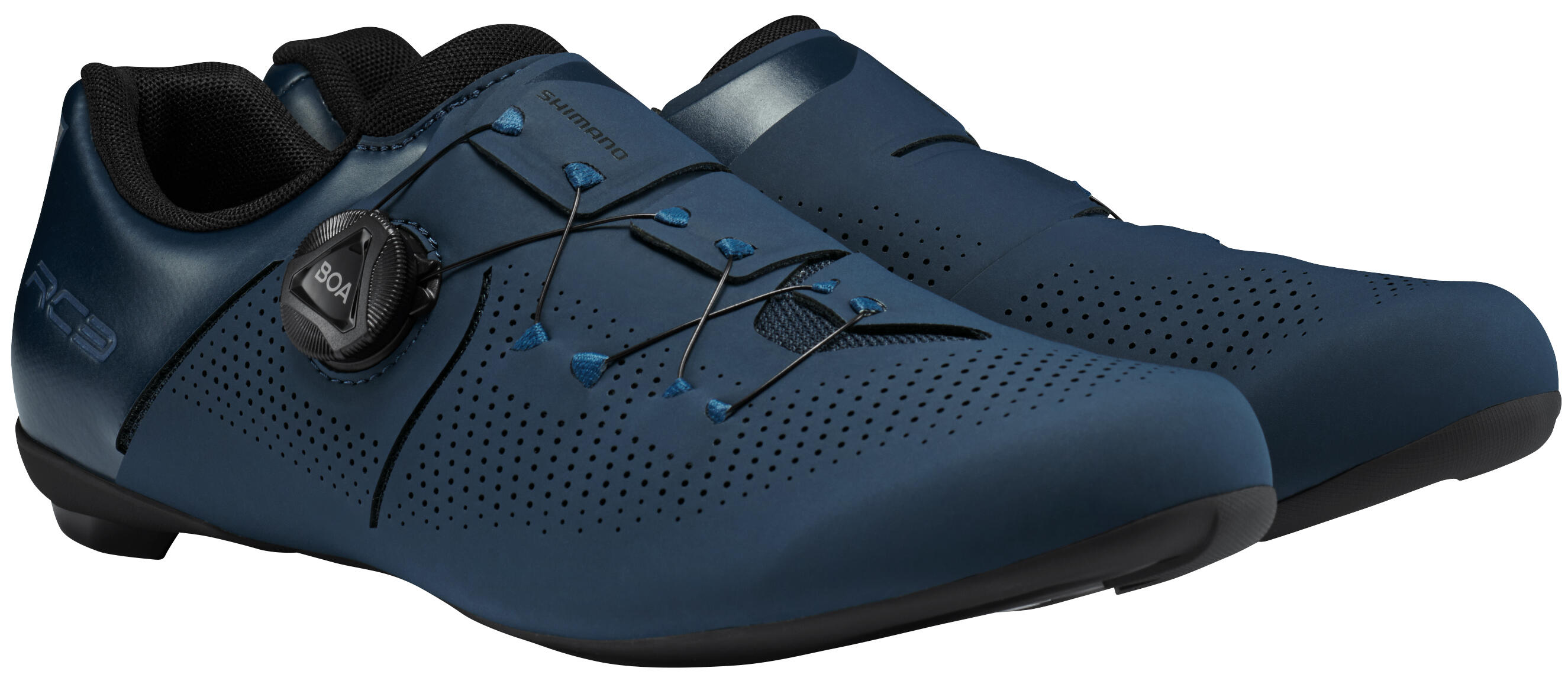 Racefiets - Fietsschoenen RC302 WIDE, marineblauw 6/6