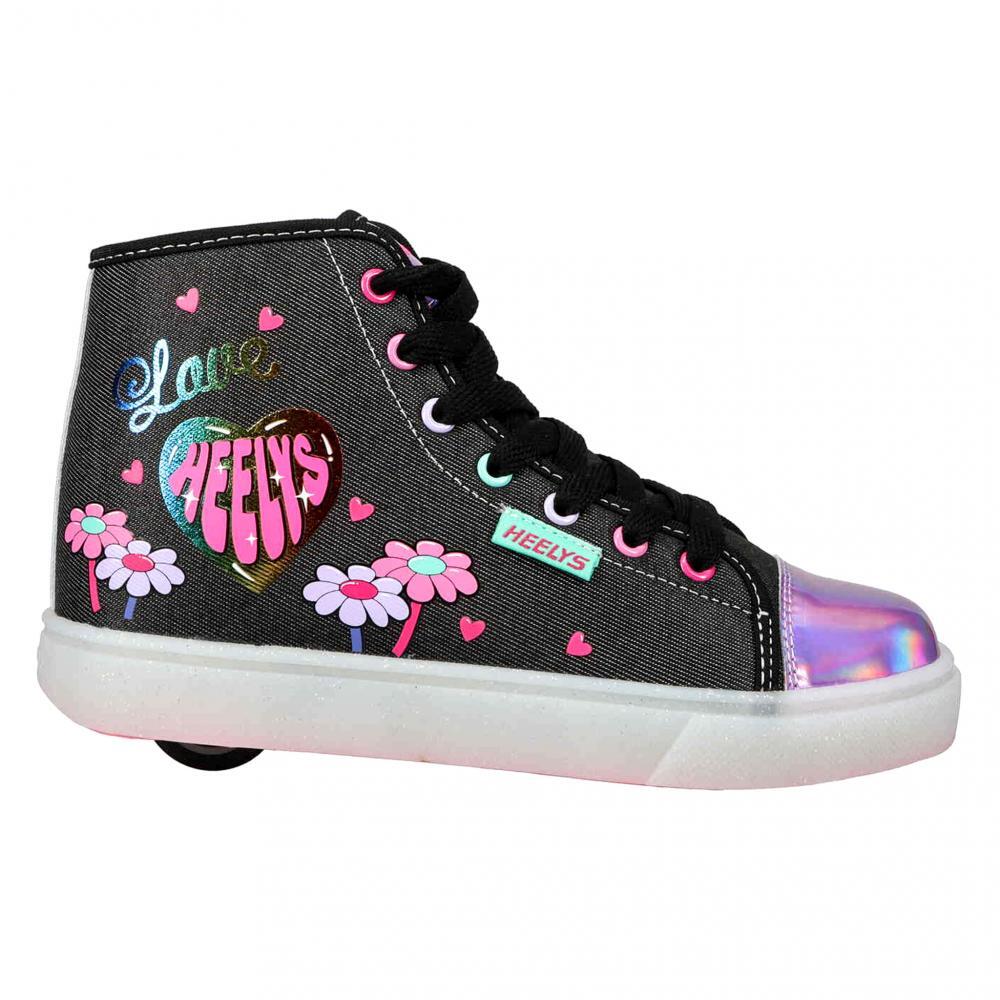 Veloz Denim/Rainbow Kids Heely Shoe HEELYS Decathlon