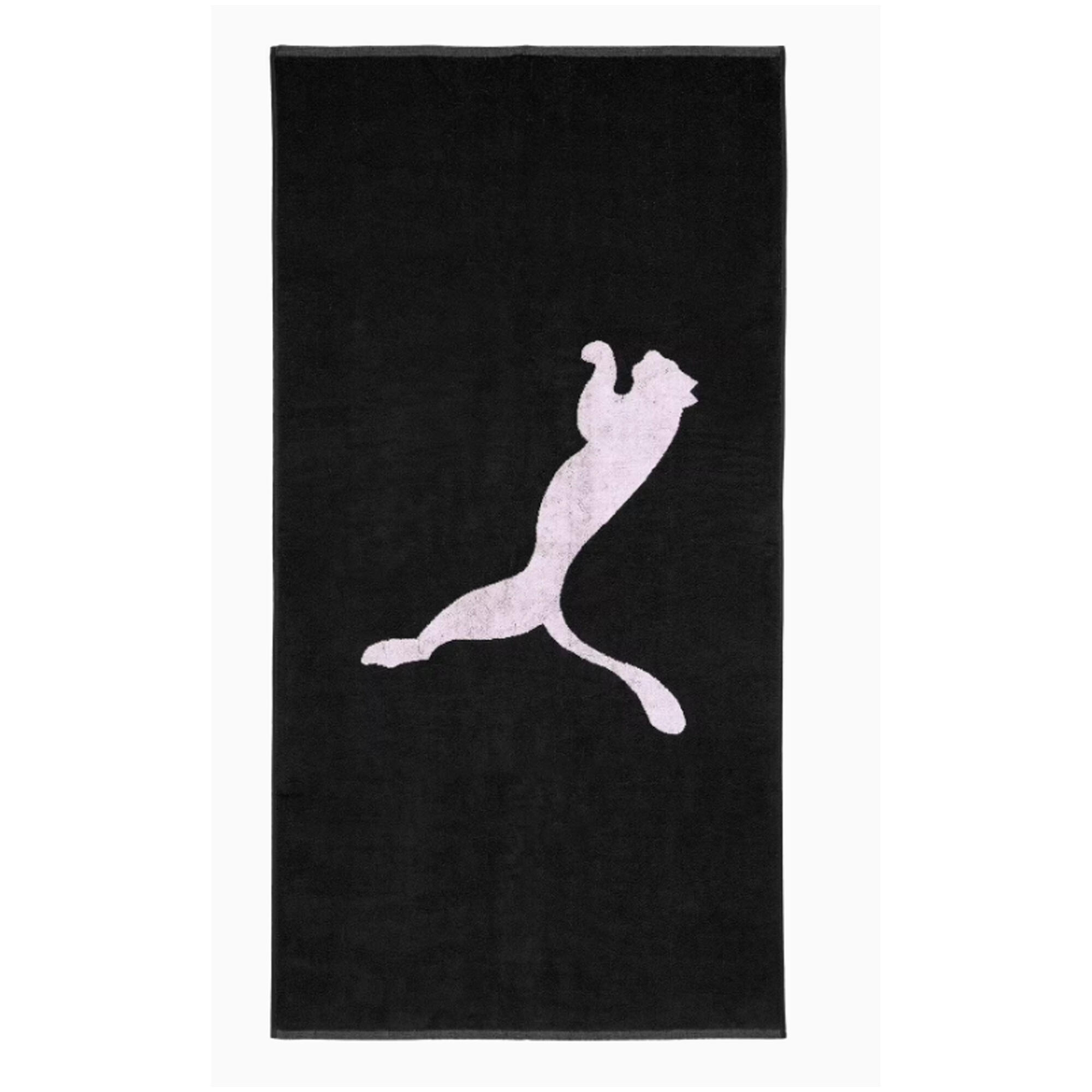 PUMA Team Logo Microfibre Towel (Black/White)