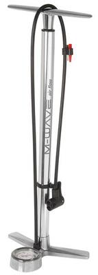 M-wave fietspomp met manometer aluminium 61 cm zilver