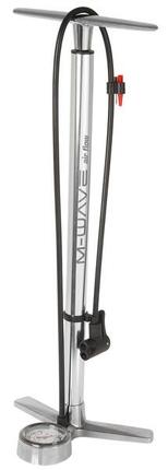 M-Wave fietspomp met manometer aluminium 61 cm zilver
