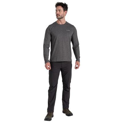 Pantalon Cintré Et Uni À Taille Ajustable Homme (Anthracite)
