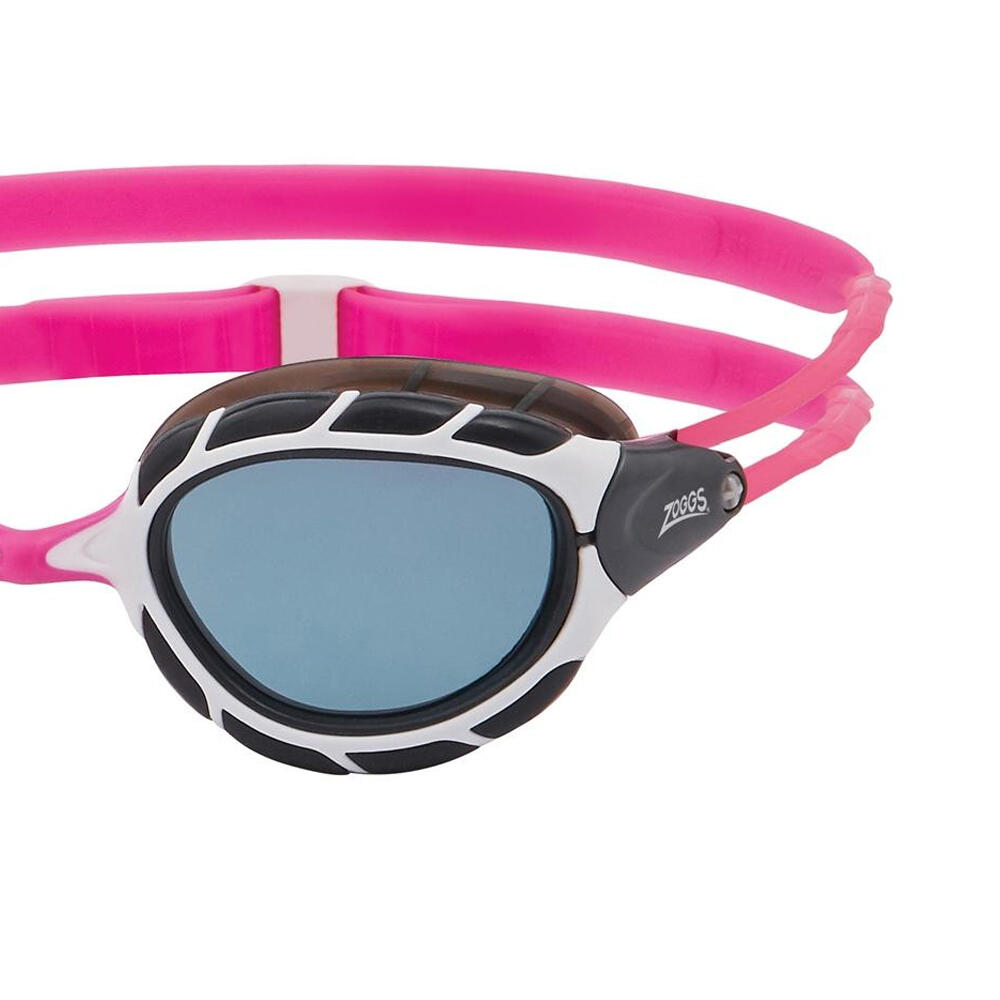 "Predator" Schwimmbrille 2024 für HerrenDamen Unisex Damen und Herren Pink/Weiß 2/2