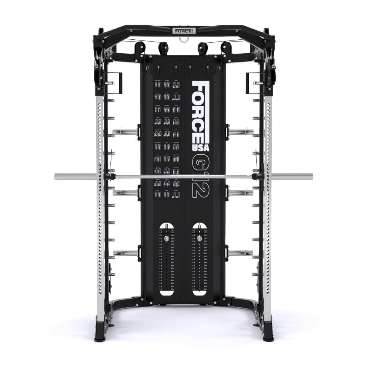 G12™ V2 All-In-One Trainer - Doble Polea (2 x 100 kg), Máquina Smith, Rack y 2/5