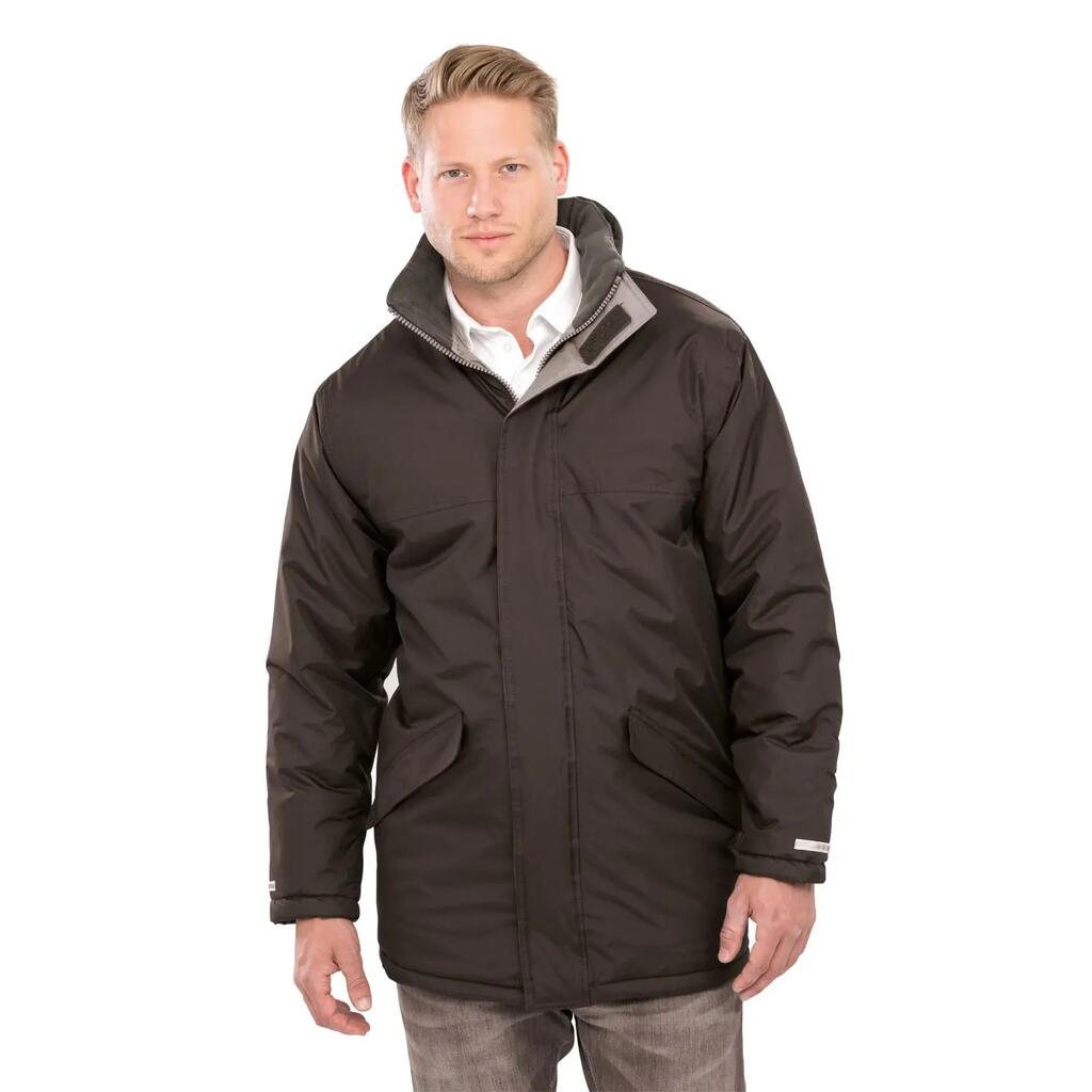Childrens/Kids Core Winter Parka Waterproof Windproof Jacket (Black)