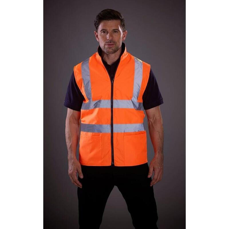 Gilet Polaire Haute Visibilité Homme (Orange Haute Visibilité)