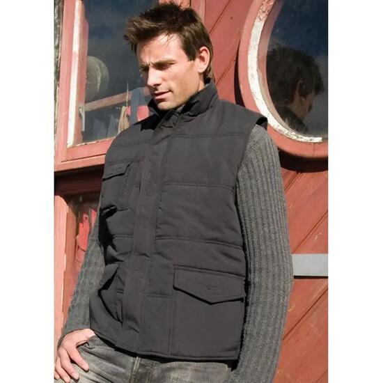 Veste Sans Manches Rembourrée Coupevent Homme (Noir)