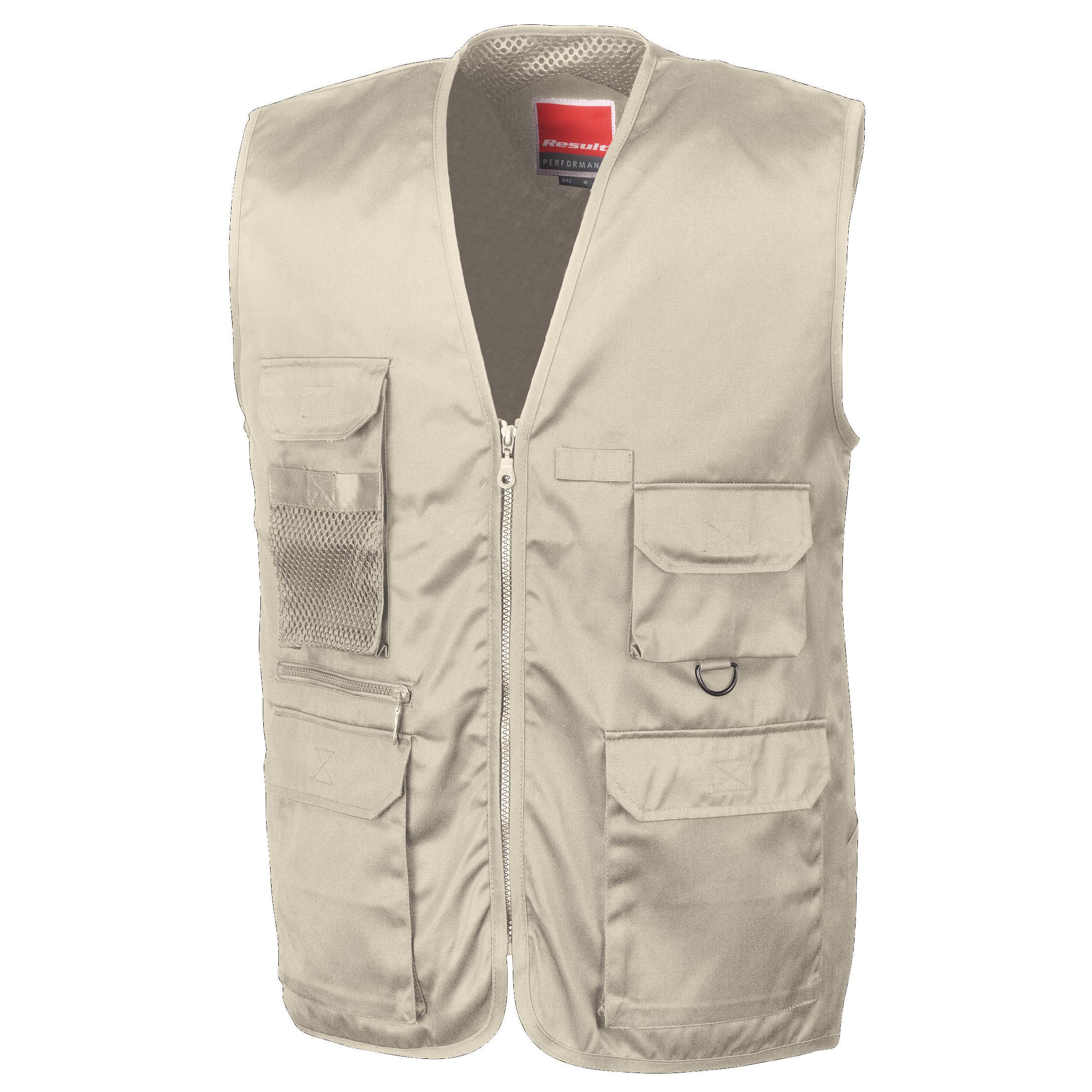 Safari Veste Sans Manches Homme (Beige) 2/4