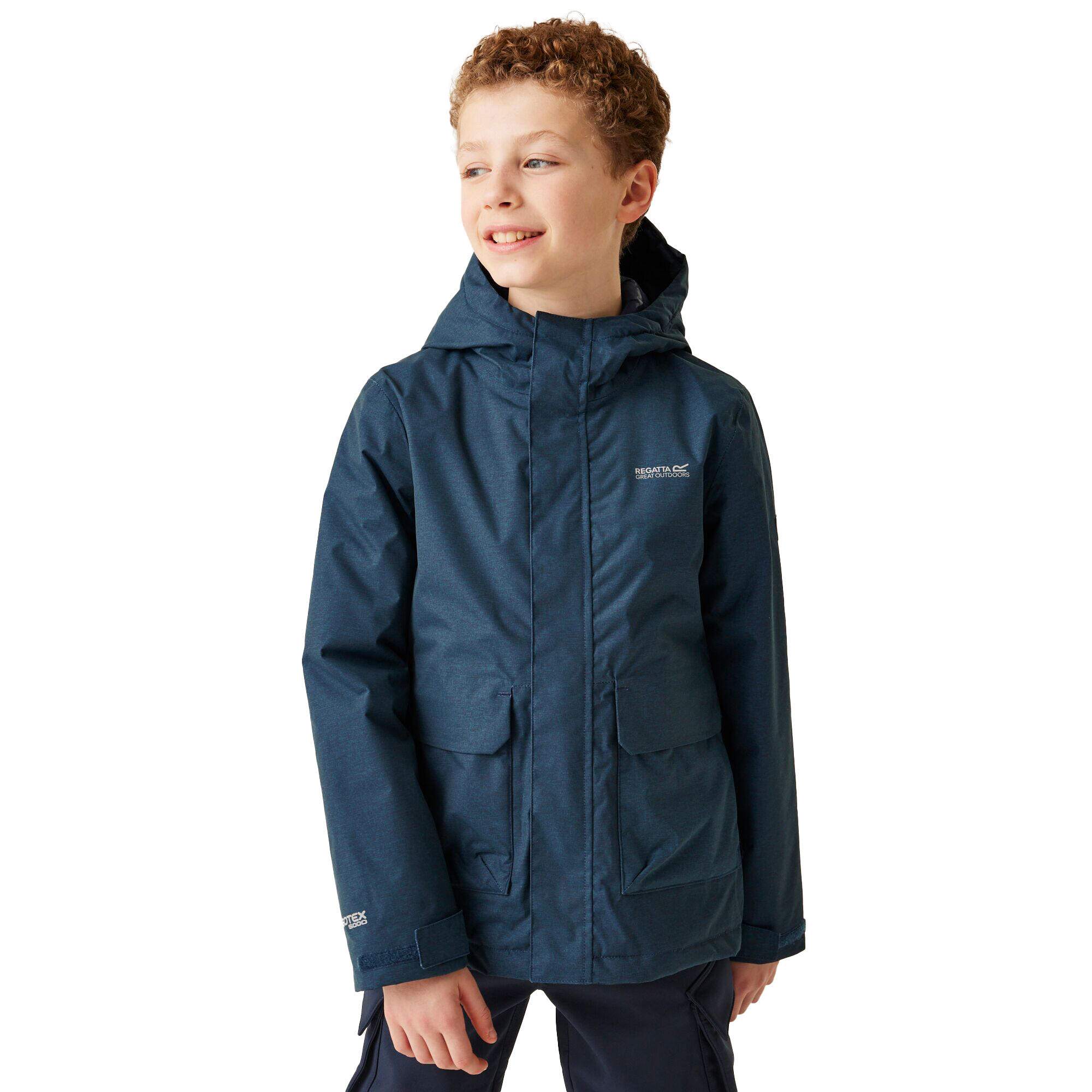 Childrens/Kids Ezdale Waterproof Jacket (Moonlight Denim) 4/5