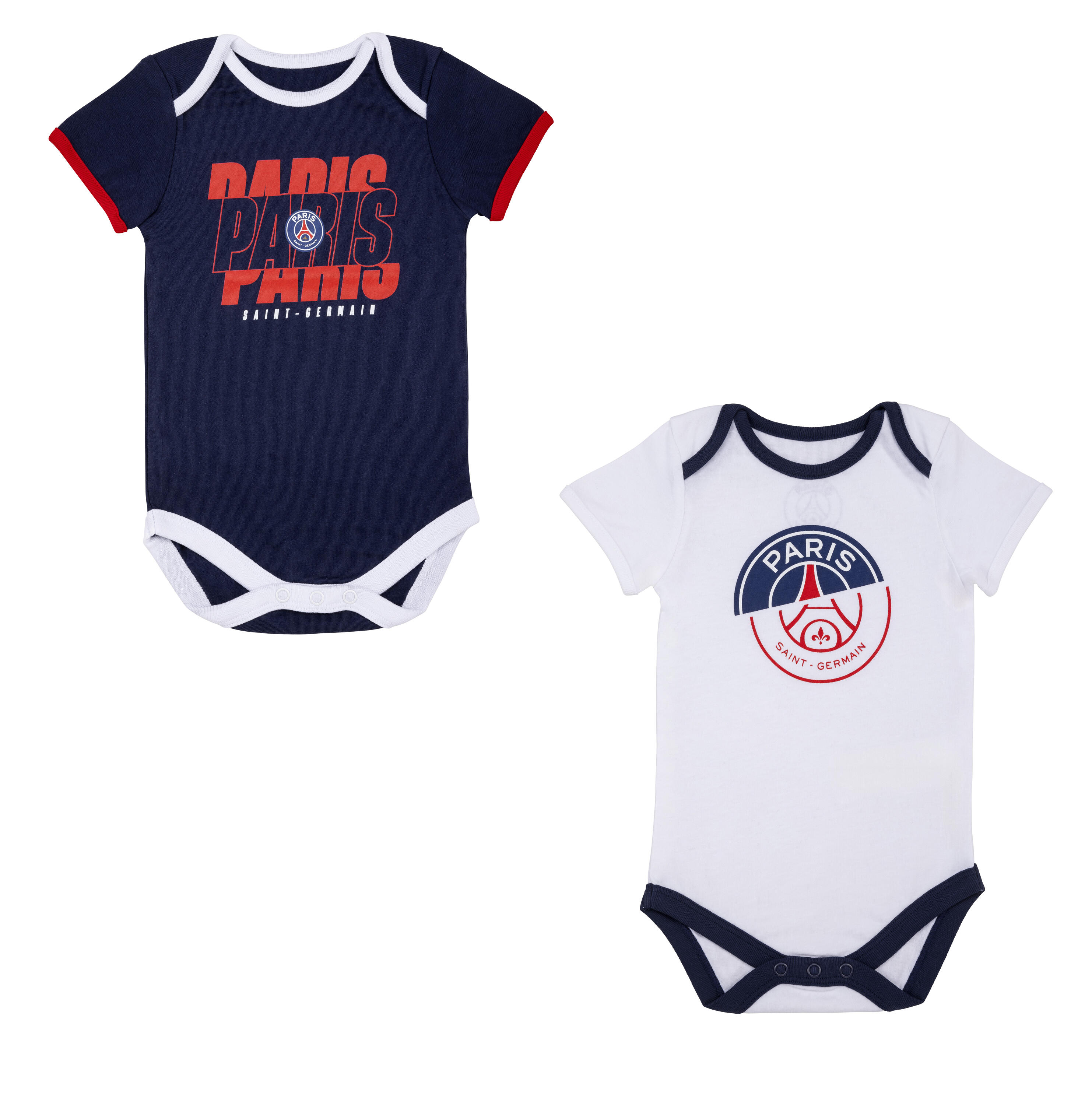 2 x body bébé garçon PSG - Collection officielle PARIS SAINT GERMAIN 1/2