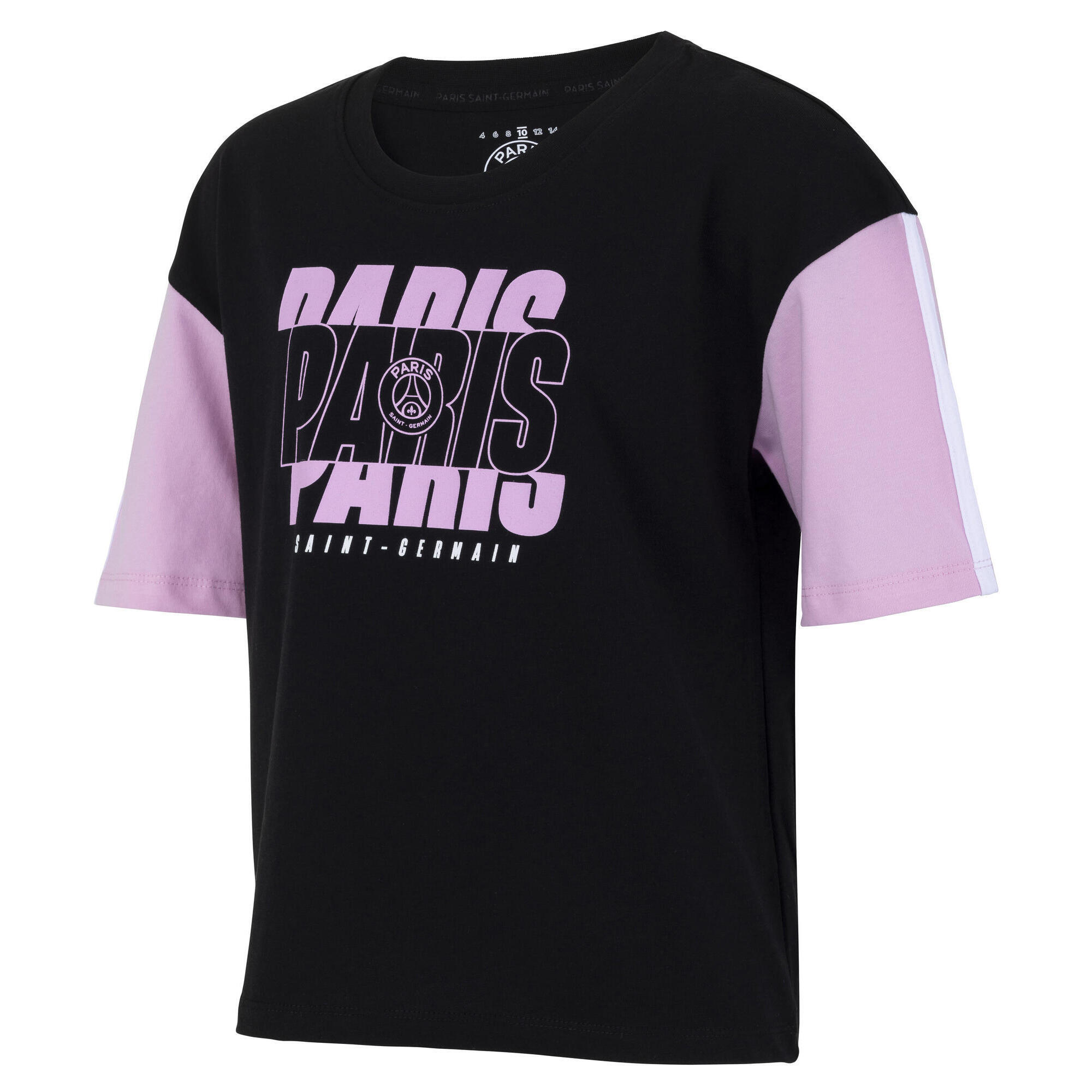 Paris Saint Germain - T-shirt Fille Psg - Collection Officielle Paris Saint Germain - T-shirt Manches Courtes - Noir - 12 À 14 Ans - Decathlon